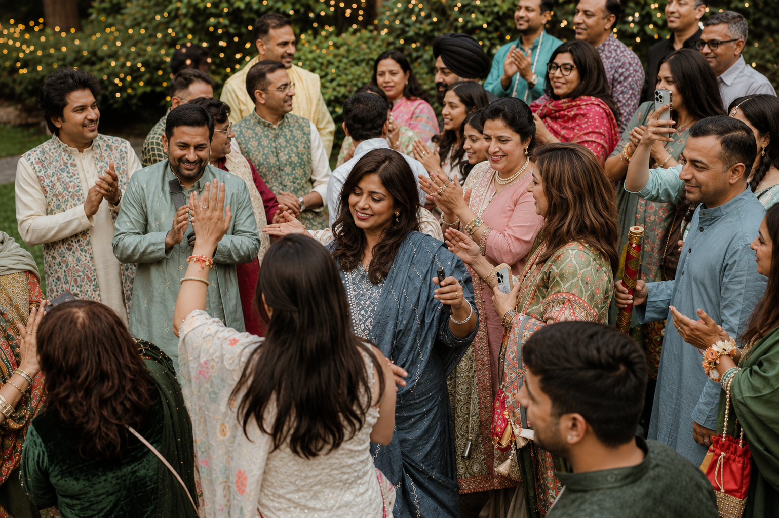 Engagement celebration with family